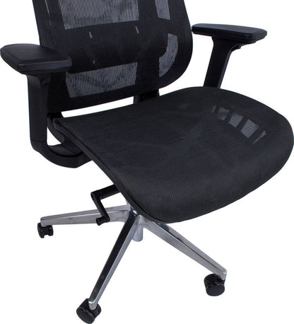 Office Chair East Hafnarfjorur | size: Width: 70cm, Height: 126cm, Depth: 70cm | color: Black | image: 7 | variant: 1005922