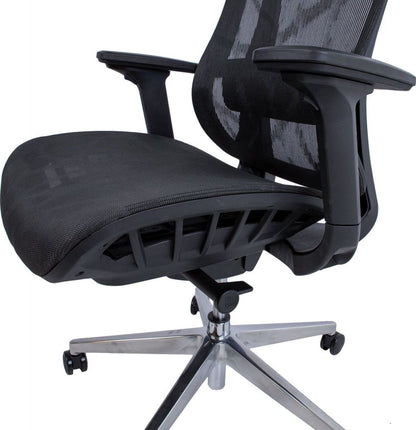 Office Chair East Hafnarfjorur | size: Width: 70cm, Height: 126cm, Depth: 70cm | color: Black | image: 8 | variant: 1005922