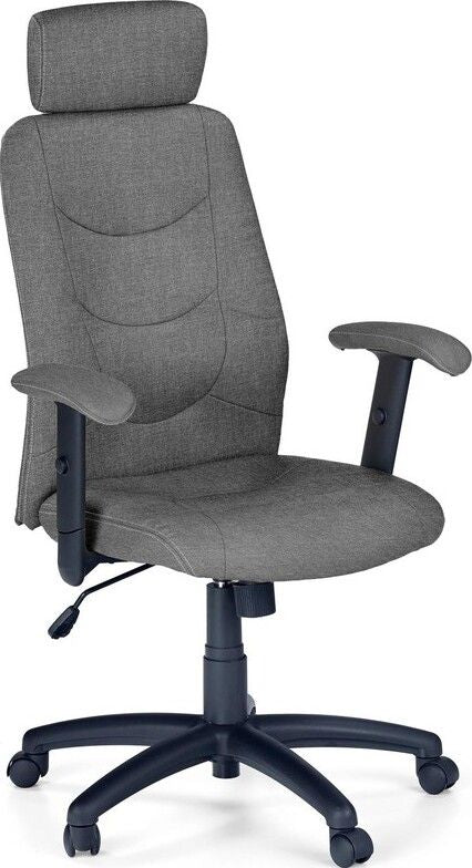 Office Chair East Hertford | size: Width: 66cm, Height: 125cm, Depth: 49cm | color: Gray | image: 1 | variant: 1007025