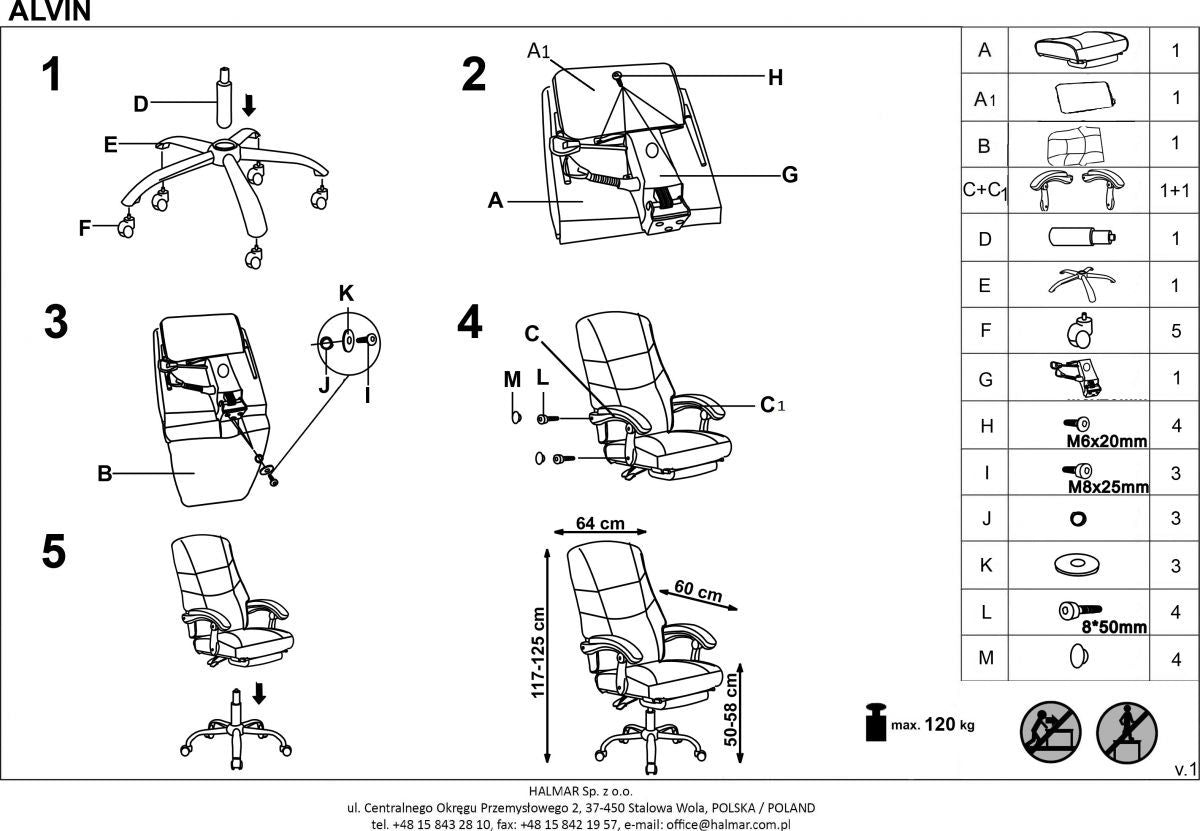 Office Chair East Malvern | size: Width: 66cm, Height: 118cm, Depth: 70cm | color: Black | image: 9 | variant: 1007035