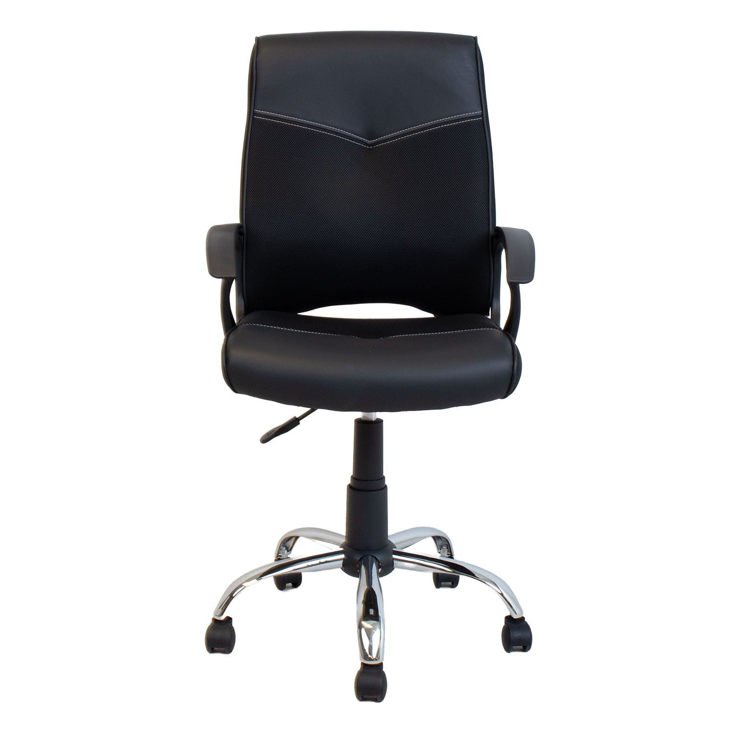 Office Chair East Padua | size: Width: 64cm, Height: 112cm, Depth: 58.5cm | color: Black | image: 1 | variant: 1006476