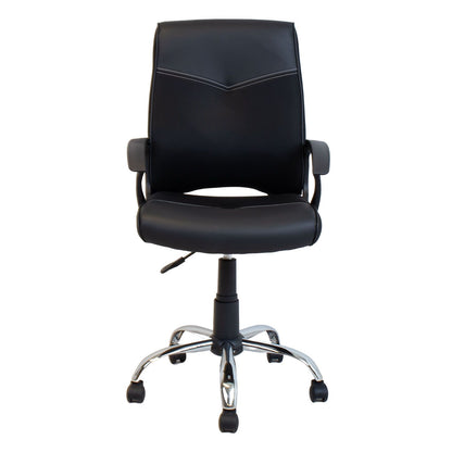 Office Chair East Padua | size: Width: 64cm, Height: 112cm, Depth: 58.5cm | color: Black | image: 1 | variant: 1006476