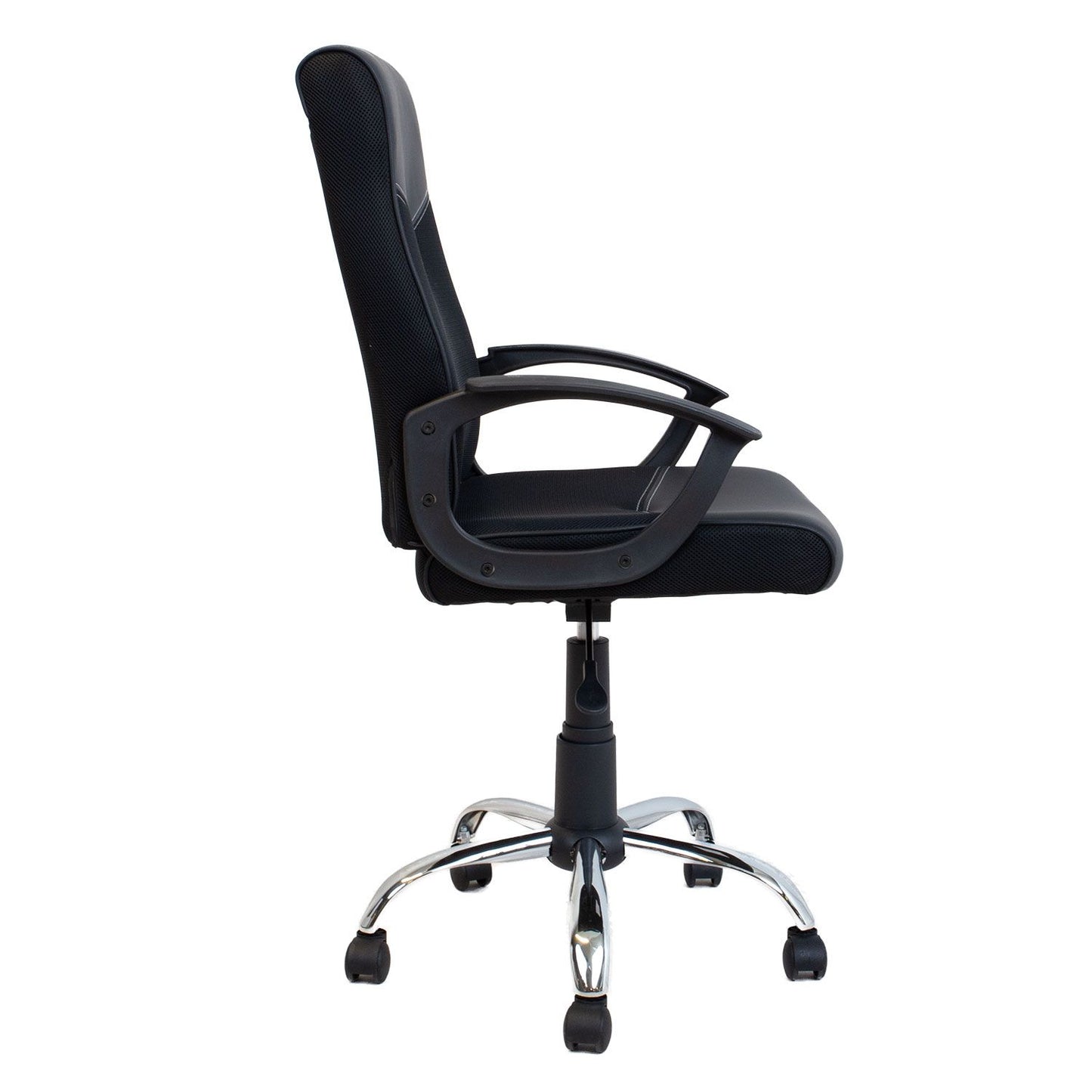 Office Chair East Padua | size: Width: 64cm, Height: 112cm, Depth: 58.5cm | color: Black | image: 2 | variant: 1006476