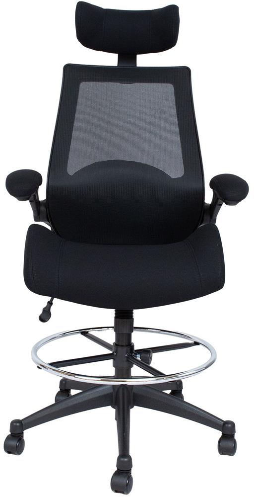 Office Chair East Sarajevo | size: Width: 70cm, Height: 153.5cm, Depth: 71cm | color: Black | image: 2 | variant: 1006206