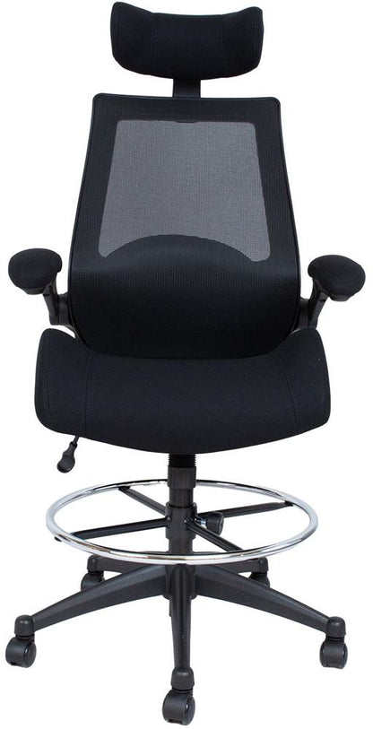 Office Chair East Sarajevo | size: Width: 70cm, Height: 153.5cm, Depth: 71cm | color: Black | image: 2 | variant: 1006206