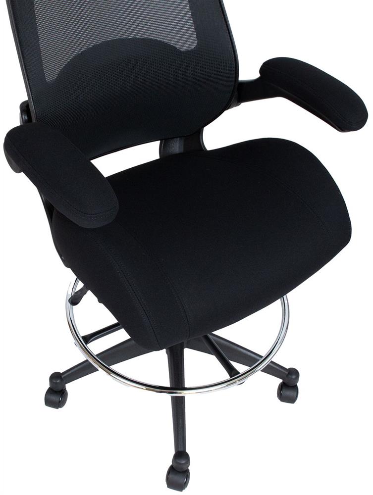 Office Chair East Sarajevo | size: Width: 70cm, Height: 153.5cm, Depth: 71cm | color: Black | image: 6 | variant: 1006206