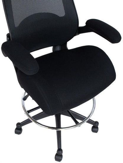 Office Chair East Sarajevo | size: Width: 70cm, Height: 153.5cm, Depth: 71cm | color: Black | image: 6 | variant: 1006206