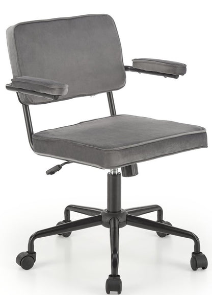 Office Chair Fidel | size: Width: 62cm, Height: 81cm, Depth: 56cm | color: Black/Grey | image: 1 | variant: 1014084