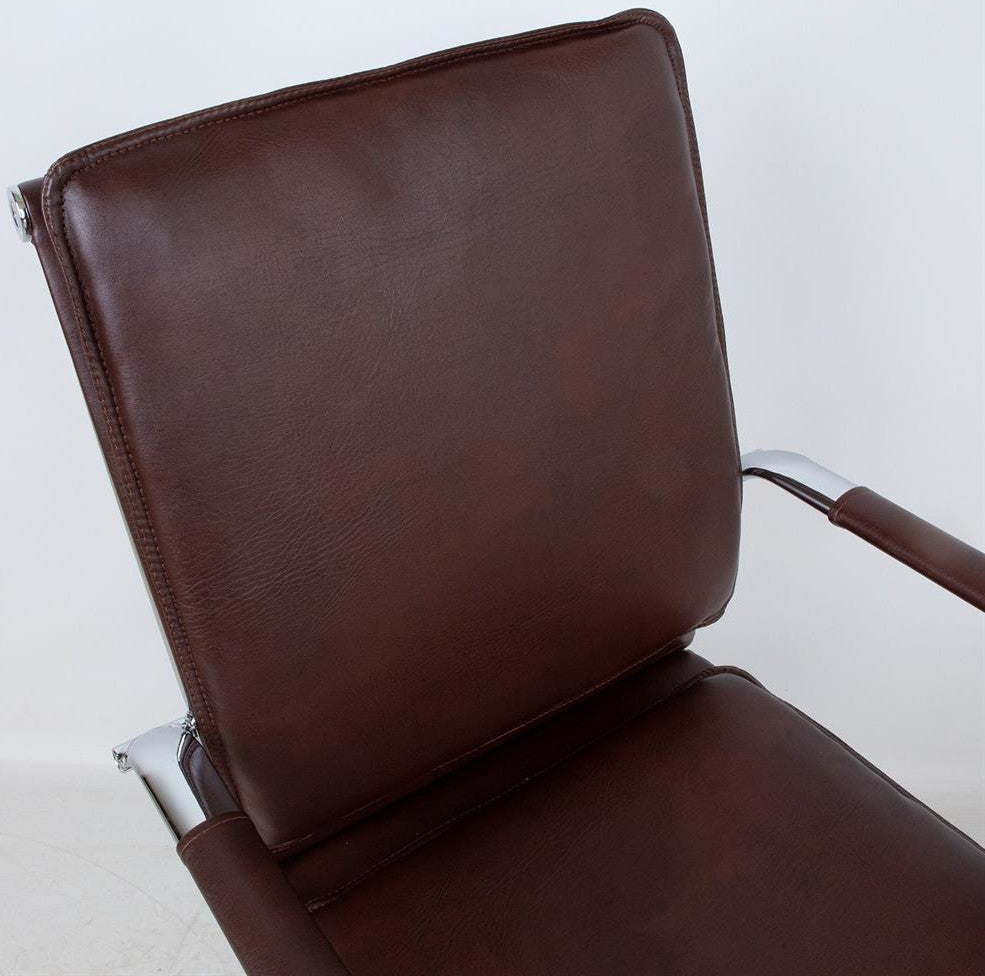 Office Chair Fishguard | size: Width: 54.5cm, Height: 104cm, Depth: 63cm | color: Brown | image: 6 | variant: 1001292