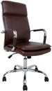 Office Chair Fishguard | size: Width: 54.5cm, Height: 116.5cm, Depth: 60cm | color: Brown | image: 1 | variant: 1001295