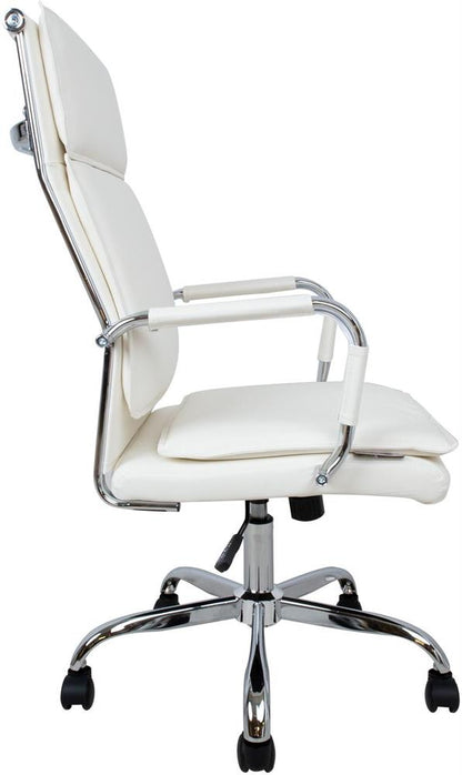 Office Chair Fishguard | size: Width: 54.5cm, Height: 116.5cm, Depth: 60cm | color: White | image: 3 | variant: 1001290