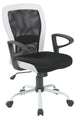 Office Chair Flint | size: Width: 60cm, Height: 91-98.5cm, Depth: 57cm | color: White | image: 1 | variant: 1001190