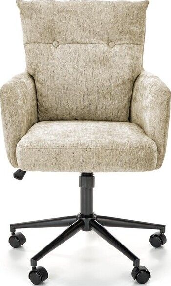 Office Chair Flores | size: Width: 59cm, Height: 102cm, Depth: 70cm | color: Beige | image: 2 | variant: 1005102