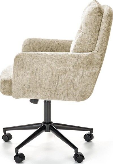 Office Chair Flores | size: Width: 59cm, Height: 102cm, Depth: 70cm | color: Beige | image: 3 | variant: 1005102