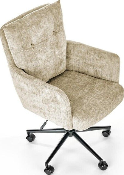 Office Chair Flores | size: Width: 59cm, Height: 102cm, Depth: 70cm | color: Beige | image: 4 | variant: 1005102