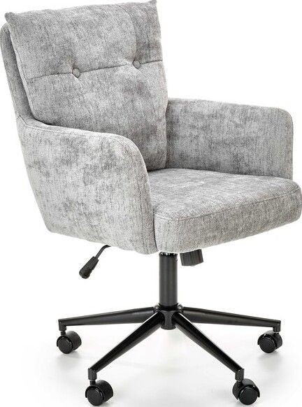 Office Chair Flores | size: Width: 59cm, Height: 102cm, Depth: 70cm | color: Gray | image: 1 | variant: 1005101