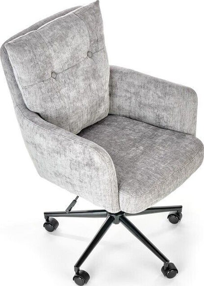 Office Chair Flores | size: Width: 59cm, Height: 102cm, Depth: 70cm | color: Gray | image: 4 | variant: 1005101