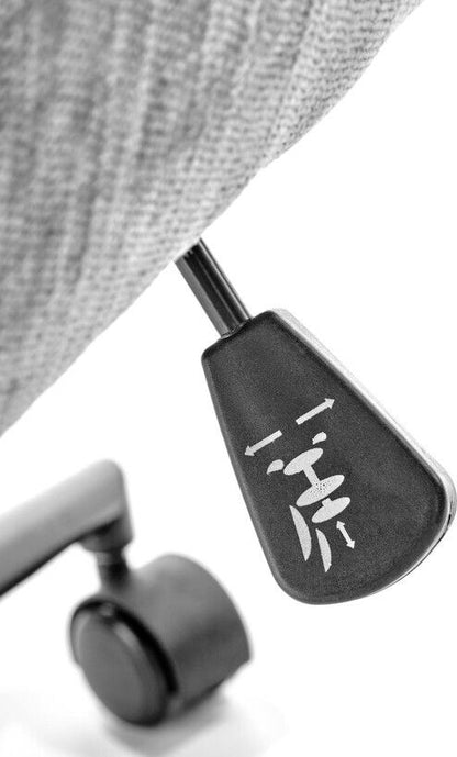 Office Chair Flores | size: Width: 59cm, Height: 102cm, Depth: 70cm | color: Gray | image: 6 | variant: 1005101