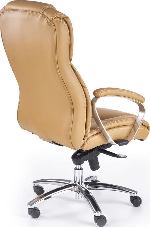 Office Chair Foster | size: Width: 68cm, Height: 118cm, Depth: 54cm | color: Brown | image: 2 | variant: 1005105