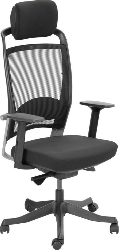 Office Chair Fulkrum | size: Width: 62cm, Height: 129cm, Depth: 70cm | color: Black/Grey | image: 1 | variant: 1005257