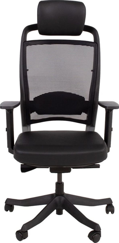 Office Chair Fulkrum | size: Width: 62cm, Height: 129cm, Depth: 70cm | color: Black | image: 2 | variant: 1005258