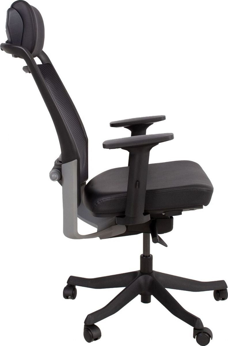 Office Chair Fulkrum | size: Width: 62cm, Height: 129cm, Depth: 70cm | color: Black | image: 5 | variant: 1005258