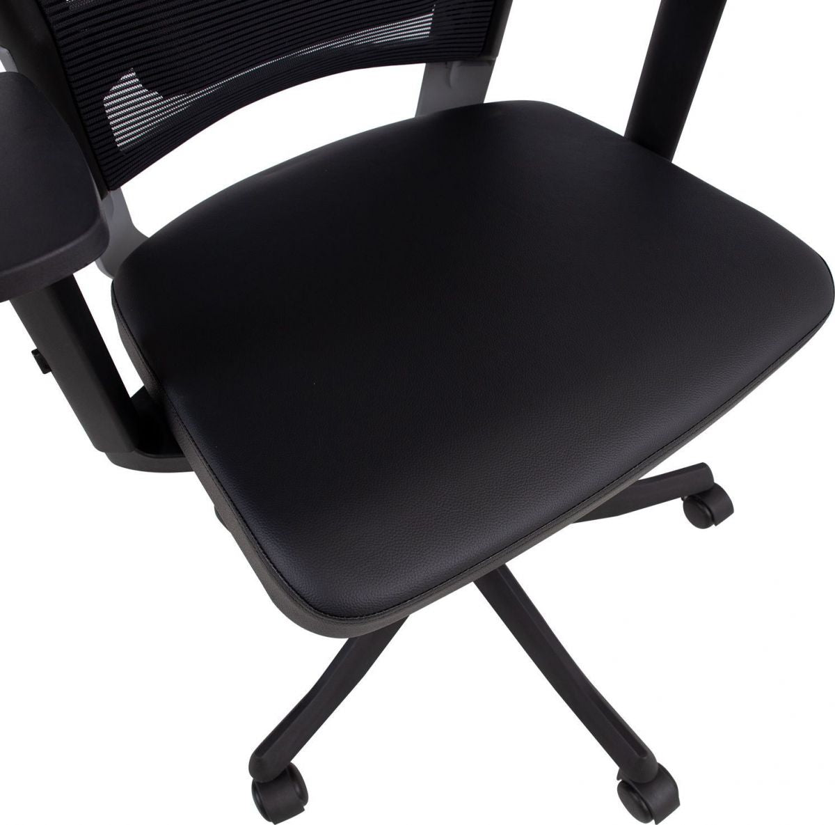 Office Chair Fulkrum | size: Width: 62cm, Height: 129cm, Depth: 70cm | color: Black | image: 7 | variant: 1005258