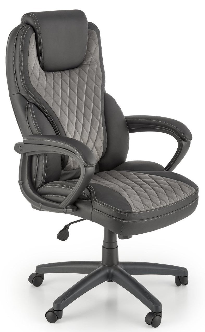 Office Chair Gandalf | size: Width: 65cm, Height: 113cm, Depth: 73cm | color: Black/Grey | image: 1 | variant: 1014086