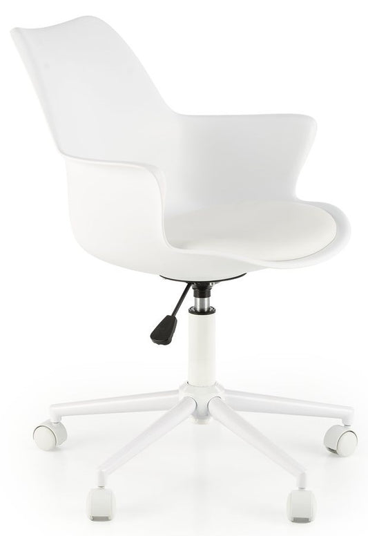 Office Chair Gasly | size: Width: 62cm, Height: 80cm, Depth: 64cm | color: White | image: 1 | variant: 1005111