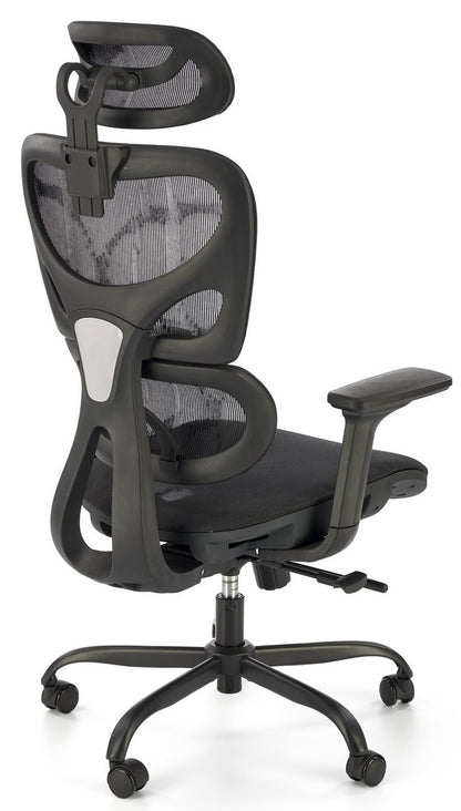 Office Chair Gotard | size: Width: 71cm, Height: 114cm, Depth: 75cm | color: Black | image: 2 | variant: 1014091