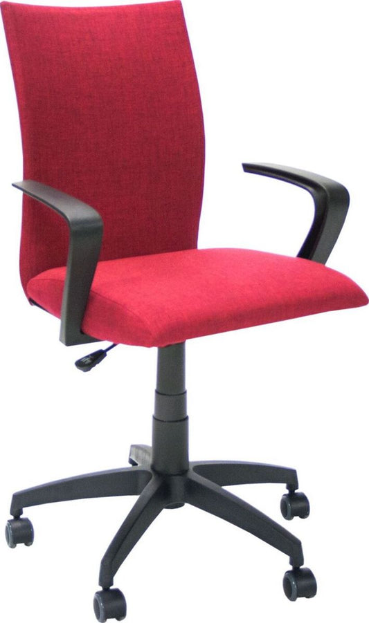 Office Chair Harlech | size: Width: 56cm, Height: 87-96.5cm, Depth: 57cm | color: Red | image: 1 | variant: 1001141