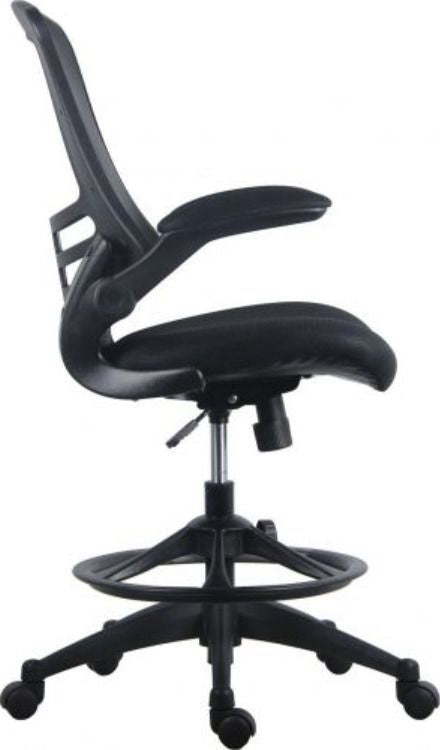 Office Chair Haverfordwest | size: Width: 62.5cm, Height: 109-128.5cm, Depth: 62cm | color: Black | image: 3 | variant: 1001253