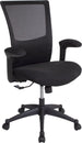 Office Chair Holywell | size: Width: 68cm, Height: 103-113cm, Depth: 58.5cm | color: Black | image: 1 | variant: 1001193