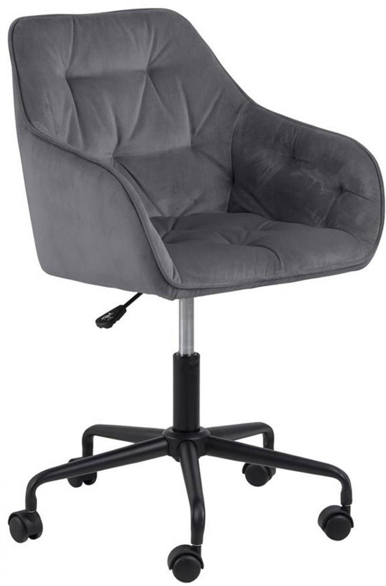 Office Chair Horsham | size: Width: 59cm, Height: 89cm, Depth: 58.5cm | color: Gray | image: 1 | variant: 1001136