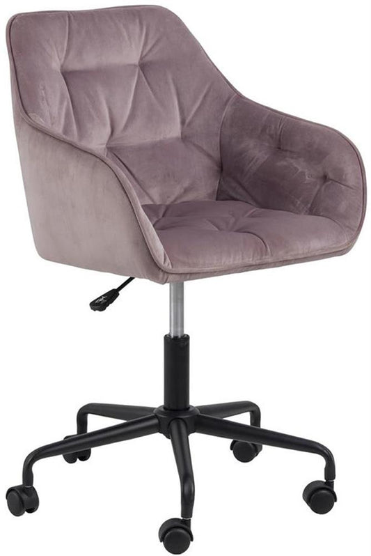 Office Chair Horsham | size: Width: 59cm, Height: 89cm, Depth: 59cm | color: Black/Pink | image: 1 | variant: 1006018