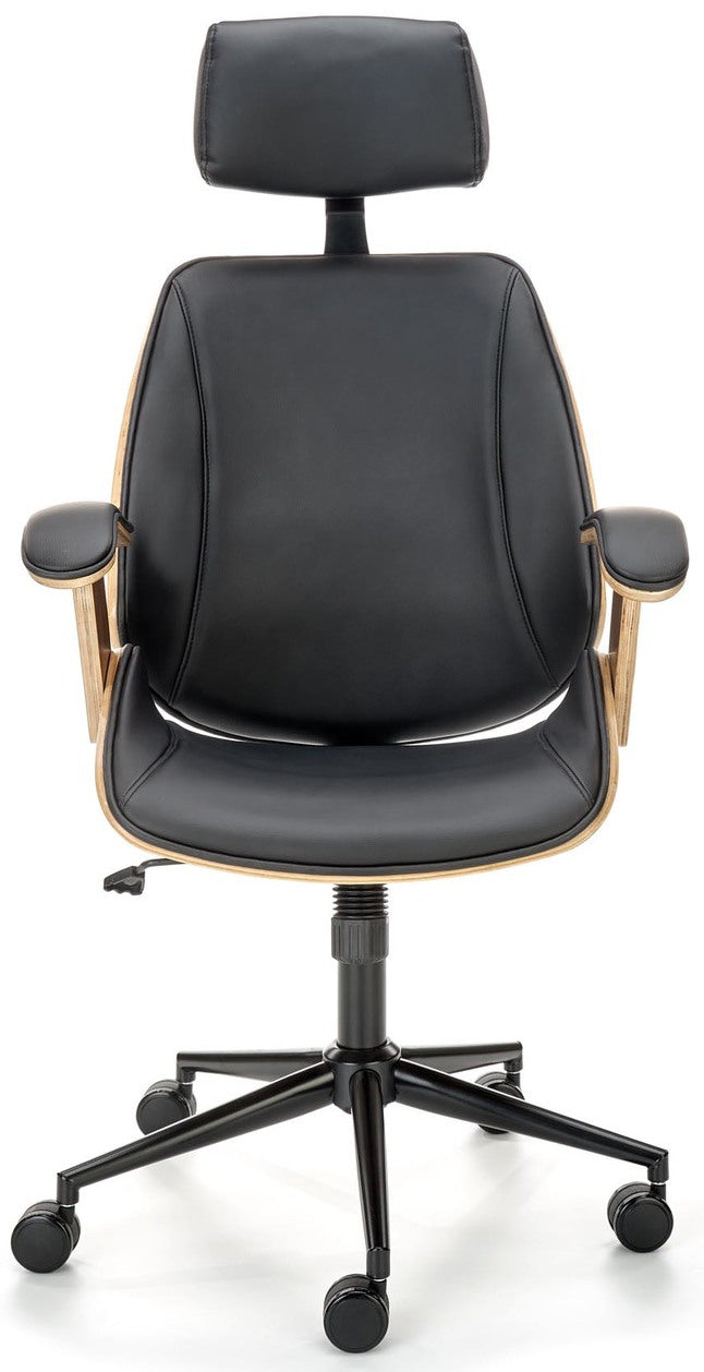Office Chair Ignazio 1 | size: Width: 62cm, Height: 129cm, Depth: 70cm | color: Brown/Black | image: 5 | variant: 1016856