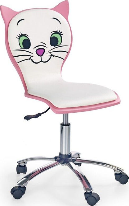Office Chair Kitty 2 | size: Width: 40cm, Height: 95cm, Depth: 45cm | color: Pink | image: 1 | variant: 1011541