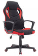 Office Chair Lancaster | size: Width: 63cm, Height: 114cm, Depth: 48cm | color: Black/Red | image: 0 | variant: 1004132