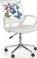 Office Chair Lecco | size: Width: 53cm, Height: 100cm, Depth: 59cm | color: White/Multicolor | image: 1 | variant: 1002913