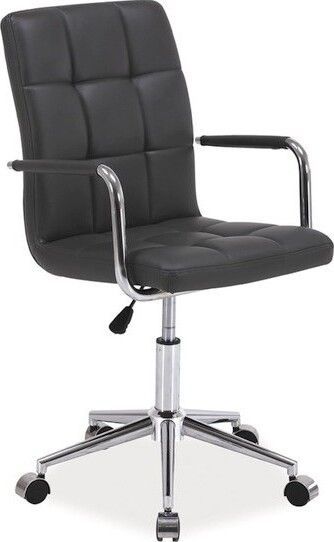 Office Chair Lisburn | size: Width: 51cm, Height: 87-97cm, Depth: 40cm | color: Black | image: 1 | variant: 1004146