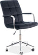 Office Chair Lisburn | size: Width: 51cm, Height: 87-97cm, Depth: 40cm | color: Black | image: 1 | variant: 1004154