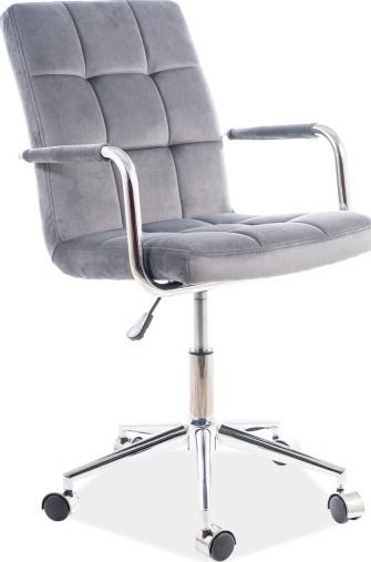 Office Chair Lisburn | size: Width: 51cm, Height: 87-97cm, Depth: 40cm | color: Gray | image: 1 | variant: 1004152