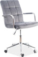Office Chair Lisburn | size: Width: 51cm, Height: 87-97cm, Depth: 40cm | color: Gray | image: 1 | variant: 1004152
