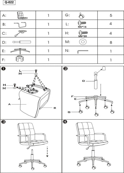Office Chair Lisburn | size: Width: 51cm, Height: 87-97cm, Depth: 40cm | color: Gray | image: 3 | variant: 1004152