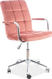 Office Chair Lisburn | size: Width: 51cm, Height: 87-97cm, Depth: 40cm | color: Pink | image: 1 | variant: 1004153