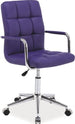 Office Chair Lisburn | size: Width: 51cm, Height: 87-97cm, Depth: 40cm | color: Violet | image: 1 | variant: 1004148