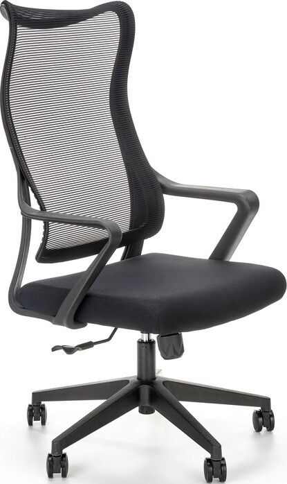 Office Chair Loreto | size: Width: 61cm, Height: 123cm, Depth: 65cm | color: Black | image: 1 | variant: 1005130