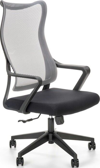 Office Chair Loreto | size: Width: 61cm, Height: 123cm, Depth: 65cm | color: Gray | image: 1 | variant: 1005131