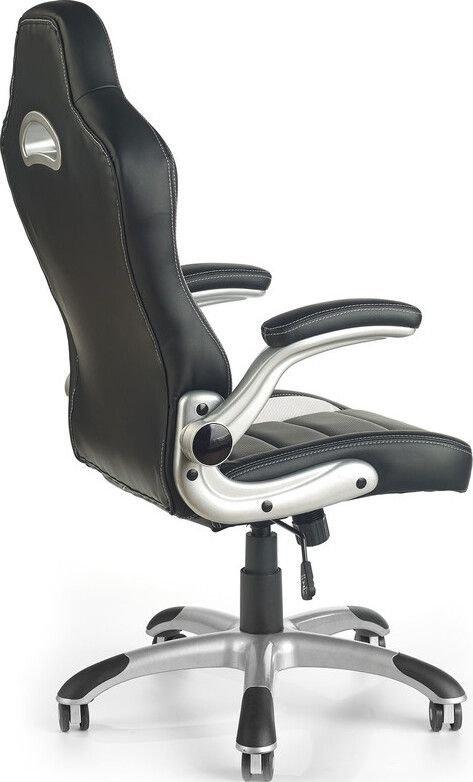 Office Chair Lotus | size: Width: 63cm, Height: 127cm, Depth: 65cm | color: Gray | image: 2 | variant: 1011626