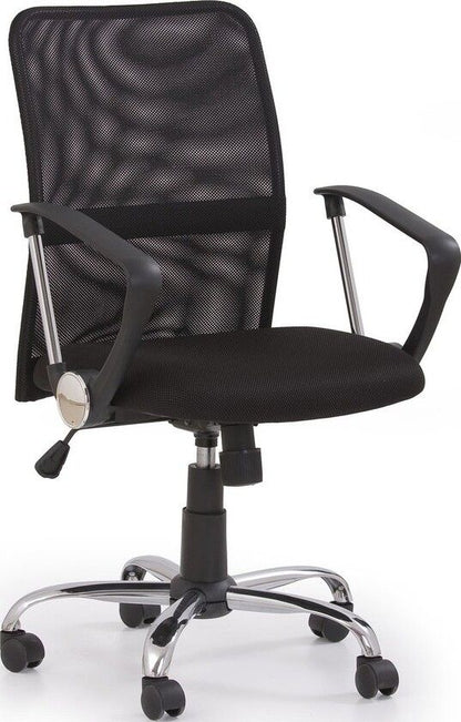 Office Chair Lucca | size: Width: 56cm, Height: 102cm, Depth: 58cm | color: Black | image: 1 | variant: 1002970